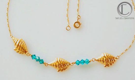 Collier 3 conques .OR 750/1000