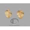 ANTHURIUM EARRINGS.750/1000 GOLD