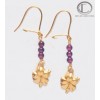 copy of hibiscus earrings.Gold 750/1000