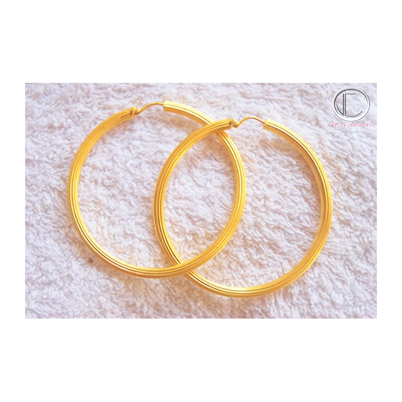 boucles doreilles creoles.Or 750/1000