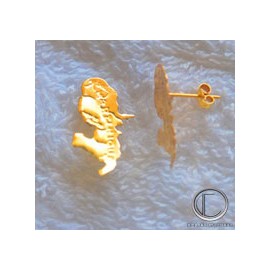 Boucles d'oreilles cartes .Or 750/1000
