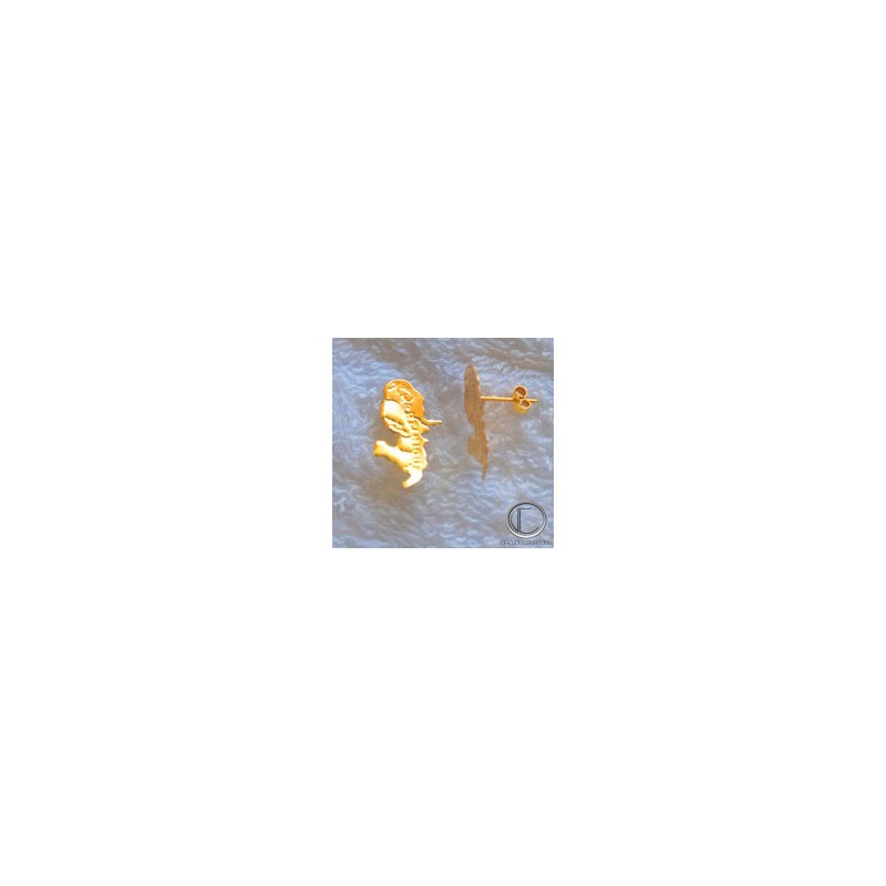 Boucles d'oreilles cartes .Or 750/1000