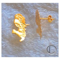 Boucles d'oreilles cartes .Or 750/1000