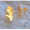 Pendientes de tarjeta de oro 750/1000
