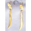 boucles d'oreilles coutelas.Or 750/1000