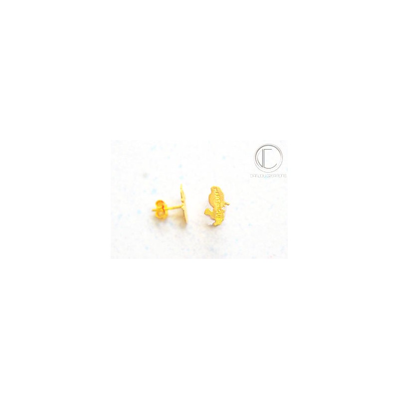 Boucles d'oreilles carte.Or 750/1000