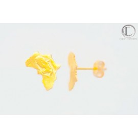Boucles d'oreilles cartes AFRIQ/97.2 .Or 750/1000