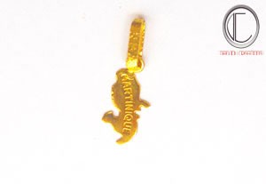 martinique card pendant.Gold 750/1000