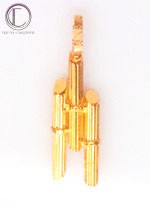 PENDENTIF CANNES.Or 750/1000.