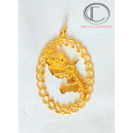 PENDENTIF MARTINIQUE.Or 750/1000.