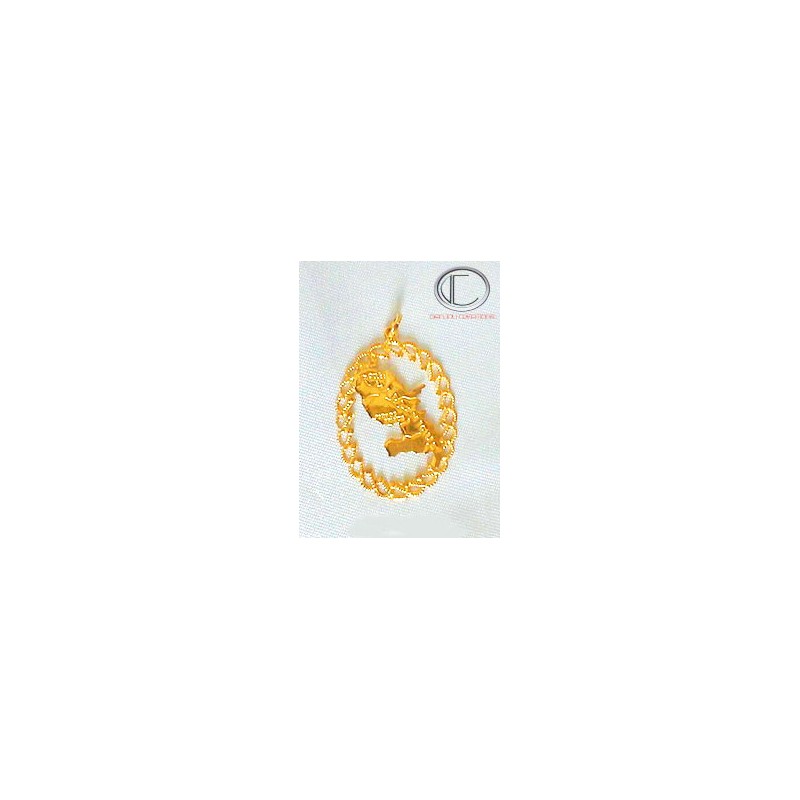 PENDENTIF MARTINIQUE.Or 750/1000.