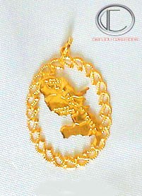 copy of CONVICT PENDANT. Or 750/1000