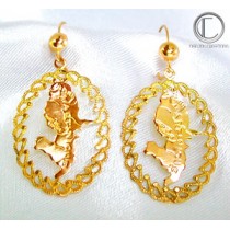BOUCLES MARTINIQUE.Or 750/1000.