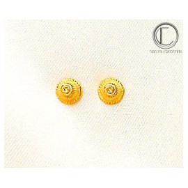 Boucles choux. or 750/1000