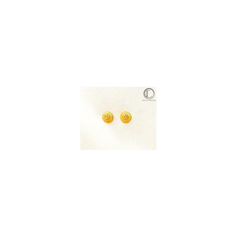 Boucles choux. or 750/1000
