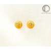 Boucles choux .Or 750/1000.