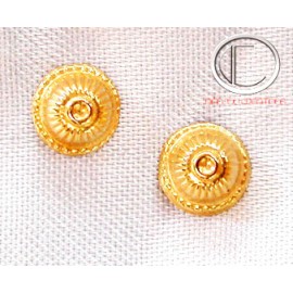 Boucles choux .Or 750/1000.