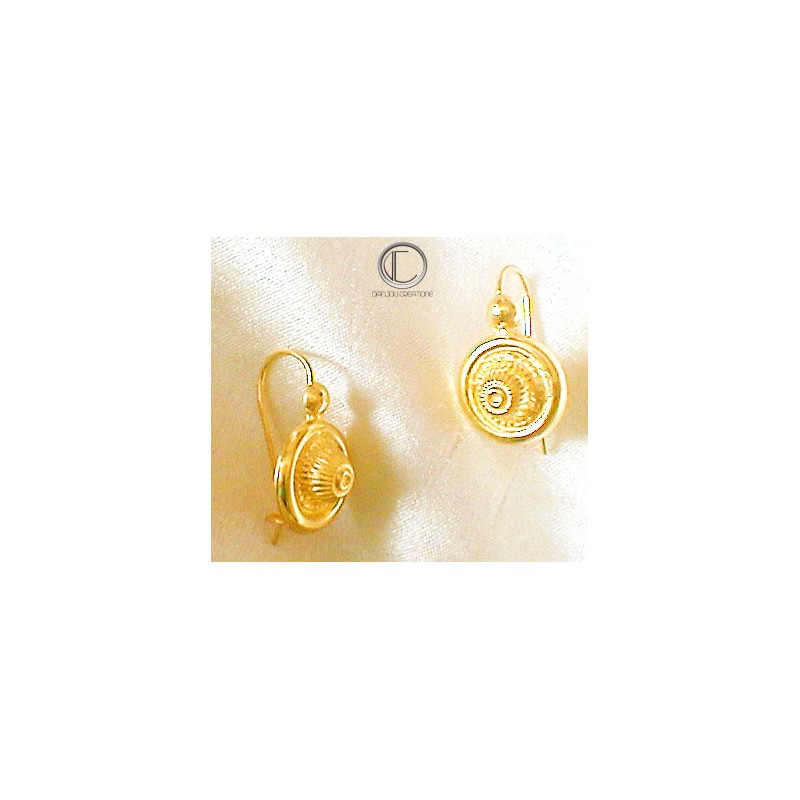 Boucles choux .Or 750/1000.