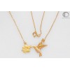 copy of humming-bird necklace.Gold 750/1000