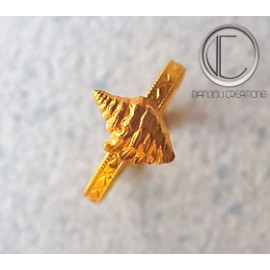 Bague conque.Or 750/1000
