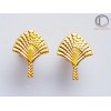 Traveler's Tree earrings. 750/1000 Gold