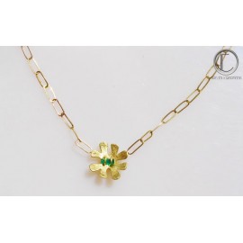 Collier Emeraude brut. OR 750/100 Collier Emeraude brut. OR 750/100...