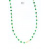 COLLIER AGATHE. OR 750/1000.