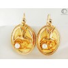 Pendientes colibrí.ORO 750/1000