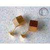 Cubic earrings.Gold 750/1000