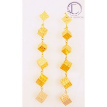 Boucles d' oreilles cubes.Or 750/1000