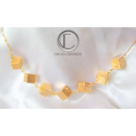 Collier Cubes .Or 750/1000