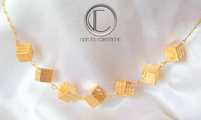 Collier Cubes .Or 750/1000
