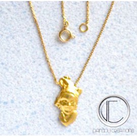 Collier Tetes Antillaises .OR 750/000.