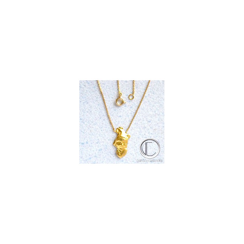 Collier Tetes Antillaises .OR 750/000.