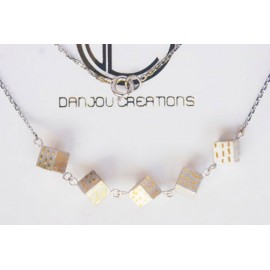Collier Cubes .Or 750/1000