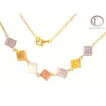 Collier Cubes .Or 750/1000