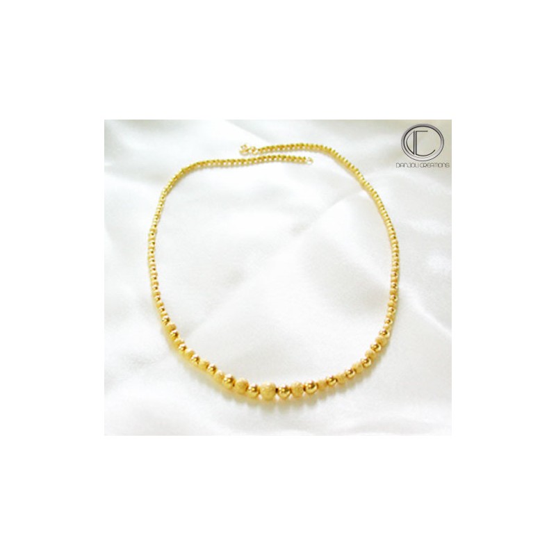 COLLIER GRAINS d' OR. OR750/1000