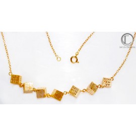 Collier Cubes .Or 750/1000
