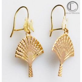 Boucles d'oreilles Arbre du voyageur.Or 750/1000