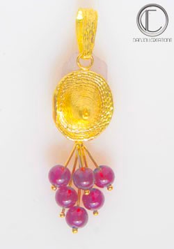 copy of PENDENTIF VIGNE.Or 750/1000