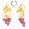 Pendientes de vid Bakoua.Oro 750/1000