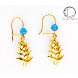 BOUCLES D OREILLES BALISIER.OR 750/1000
