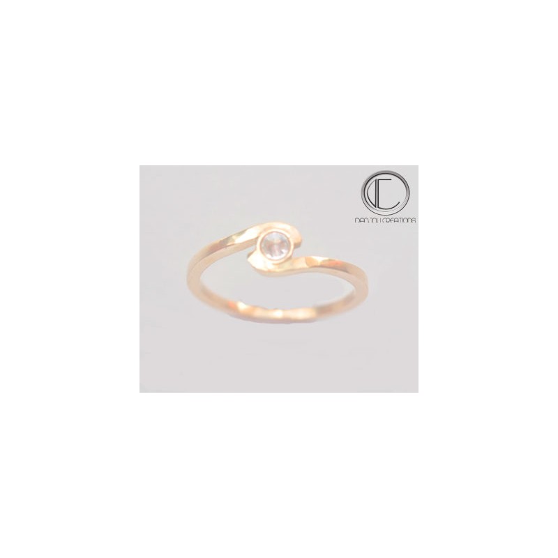 BAGUE TOI ET MOI. OR 750/1000."Creation Danjou"