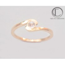 BAGUE TOI ET MOI. OR 750/1000."Creation Danjou"