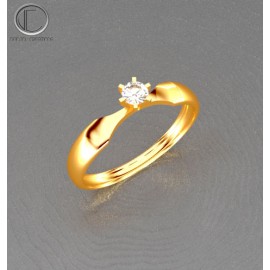 Bague de fiancailles.Or750/1000.