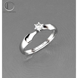 Bague de fiancailles.Or750/1000.