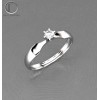 Bague Fiancialles Diamant 3mm.Or 750/1000.