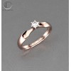Bague Fiancialles Diamant 3mm.Or 750/1000.