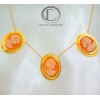 COLLIER 3 CAMEES.OR 750/1000.