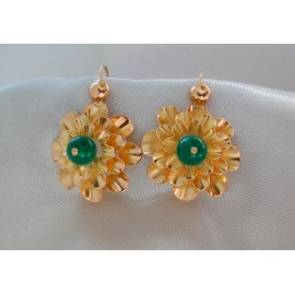 Boucles d' oreilles Nid de guèpes.Or 750/1000